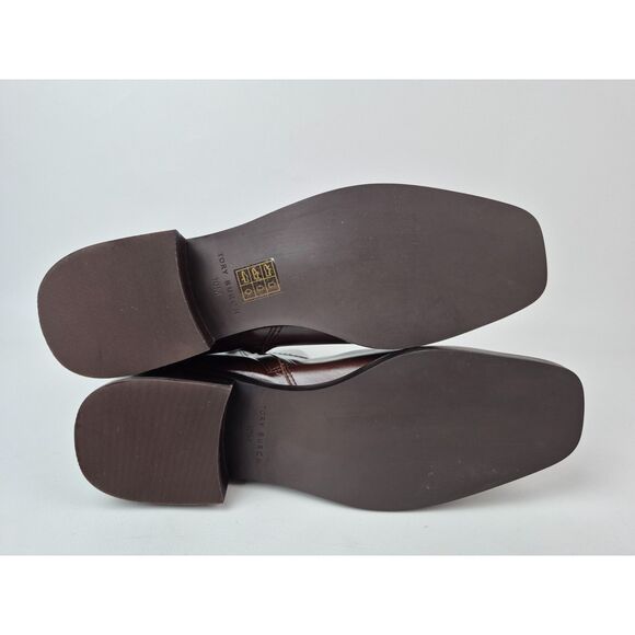 Tory Burch Women's Brown Everly Leather Ankle Booties Size 10 M - Picture 10 of 10